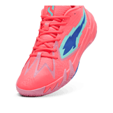 PUMA Scoot Zeros Basketball in Sunset Glow/Electric Peppermint Angle 2