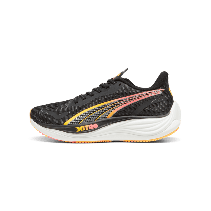 PUMA Velocity NITROâ¢ 3 in Black/Silver/Sun Stream Angle 1