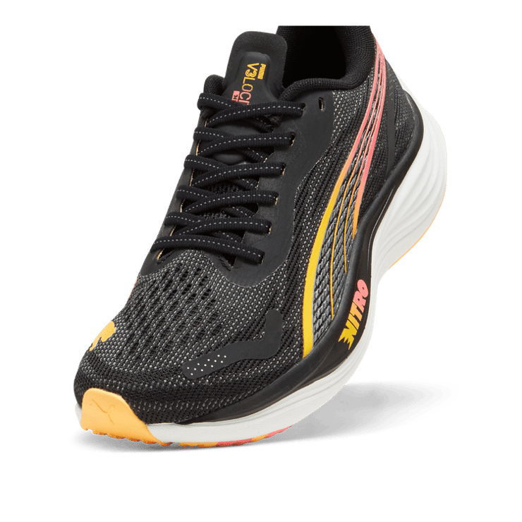 PUMA Velocity NITROâ¢ 3 in Black/Silver/Sun Stream Angle 2