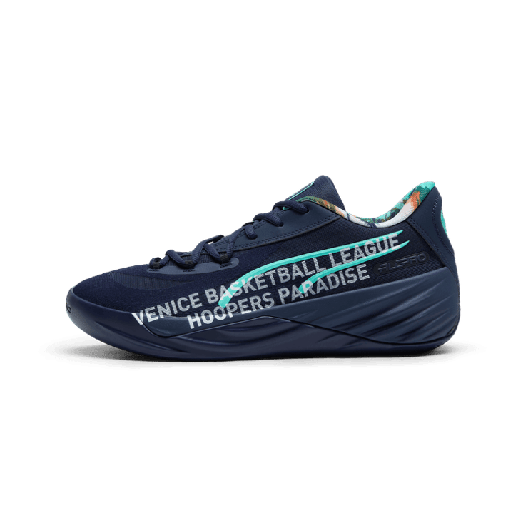 PUMA All-Pro NITRO⢠Venice Beach Basketball League Basketball in Dark Blue Angle 1