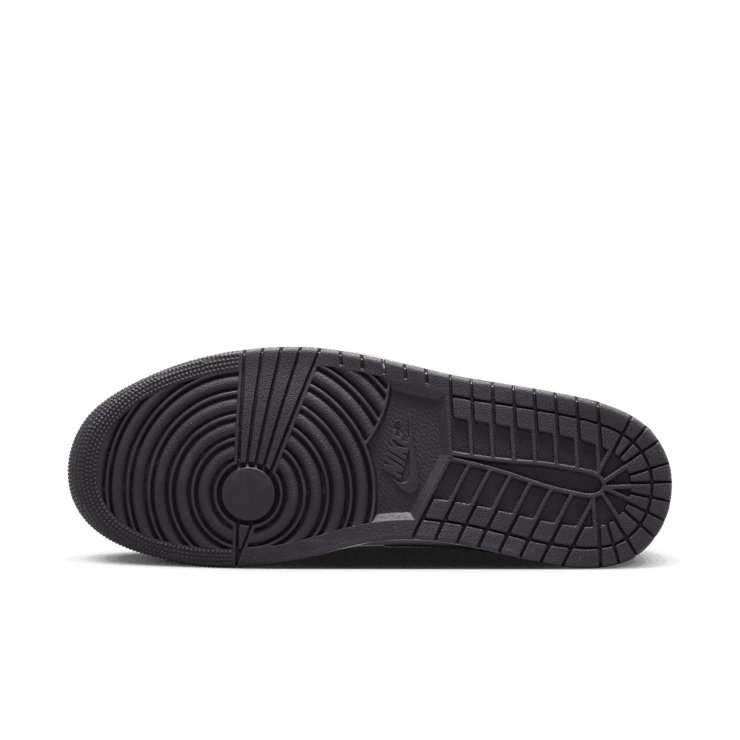 Jordan 1 Mid White Black Red Angle 0