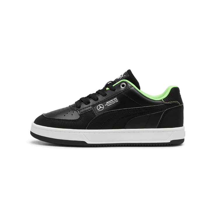 PUMA Mercedes-AMG Petronas F1Â® Caven 2.0 Sneakers in Black/Fizzy Green (GS) Angle 1