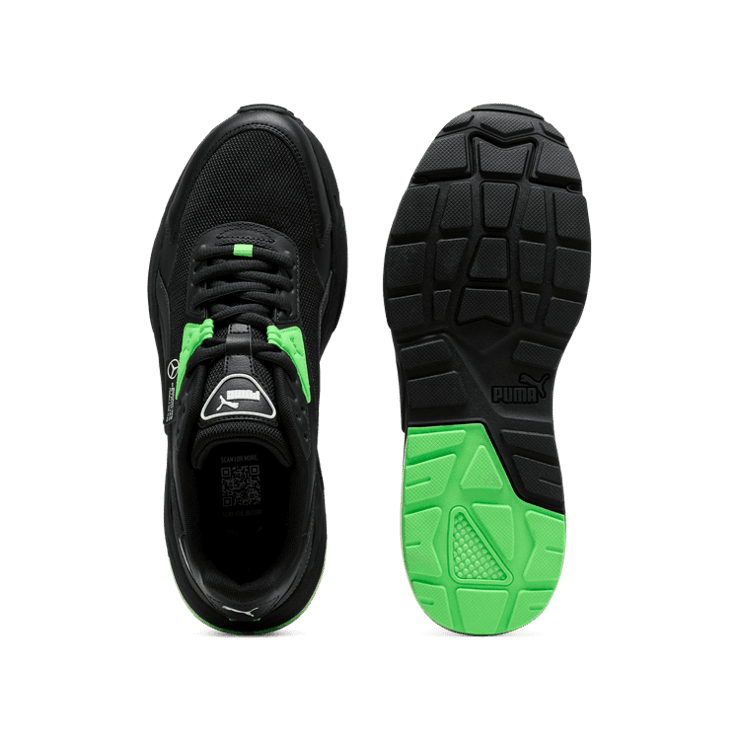 PUMA Mercedes-AMG Petronas F1 Vis2K Sneakers in Black/Flat Dark Grey Angle 0