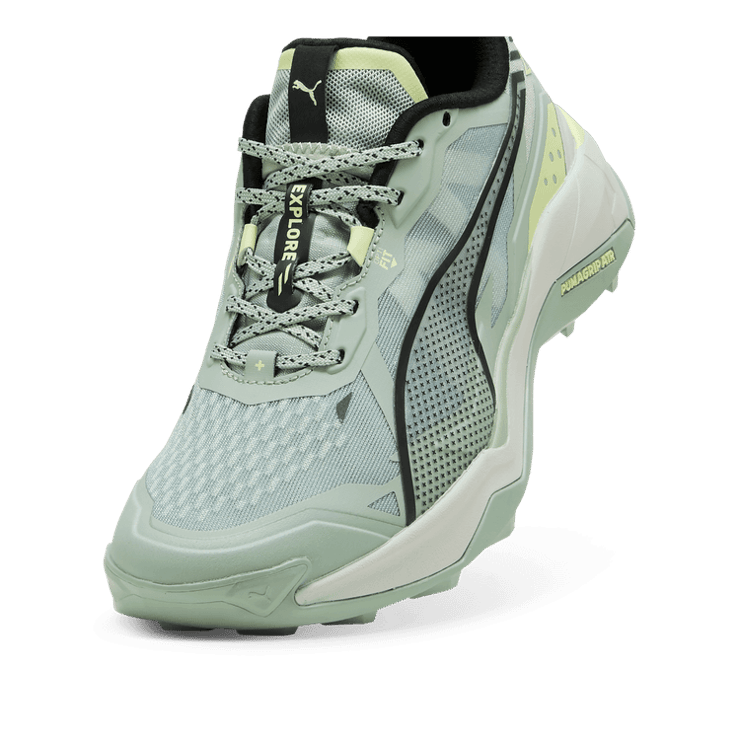 PUMA Explore NITRO⢠2 Hiking in Green Fog/Cool Cucumber/Black Angle 2