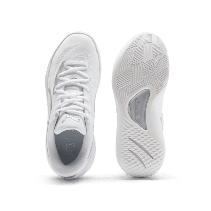 PUMA All-Pro NITRO⢠Basketball in White/Silver Angle 0