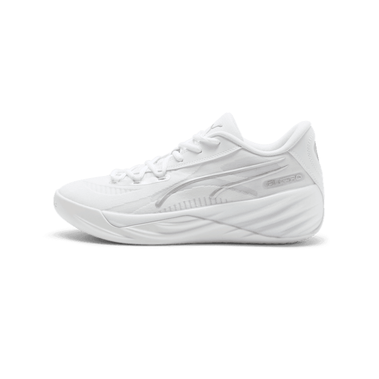 PUMA All-Pro NITRO⢠Basketball in White/Silver Angle 1