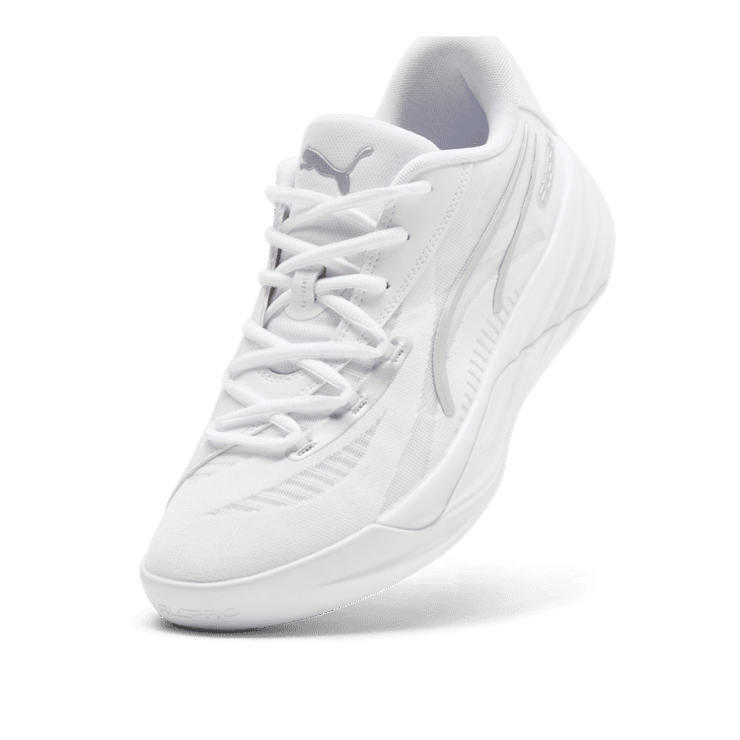 PUMA All-Pro NITRO⢠Basketball in White/Silver Angle 2
