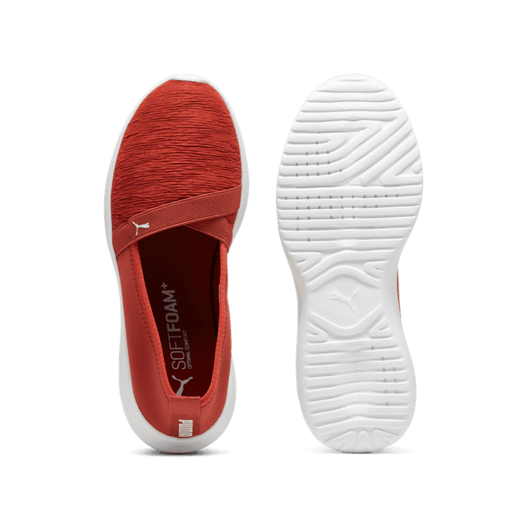 PUMA Adelina Ballet in Mars Red/Alpine Snow/White 369621-30