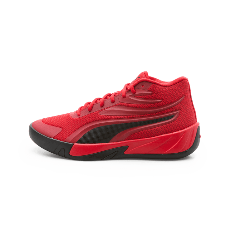 PUMA Court Pro Basketball in For All Time Red/Black Angle 1