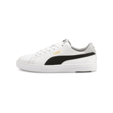 PUMA Serve Pro Lite Sneakers in White/Black/Team Gold Angle 1