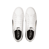PUMA Serve Pro Lite Sneakers in White/Black/Team Gold Angle 2