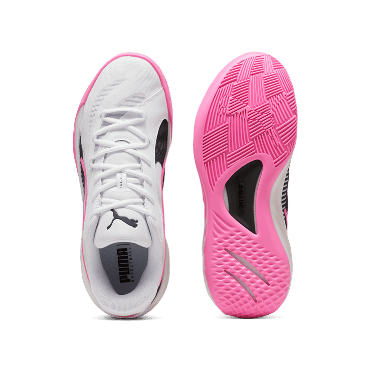 PUMA All Pro NITROâ¢ Basketball in Poison Pink/White Angle 0