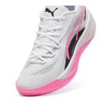PUMA All Pro NITROâ¢ Basketball in Poison Pink/White Angle 2