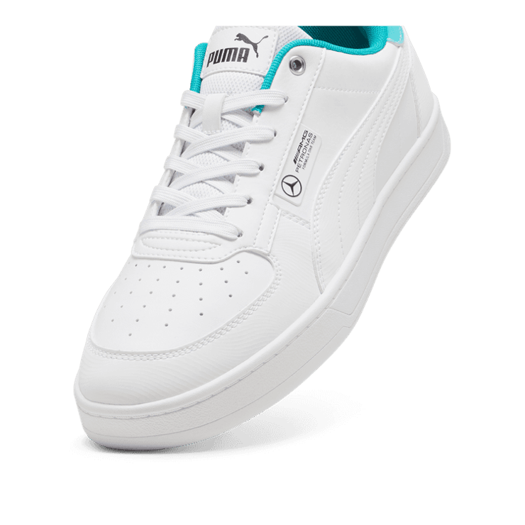 PUMA Mercedes-AMG Petronas F1® Caven 2.0 Sneakers in White/Sheen Green Angle 2