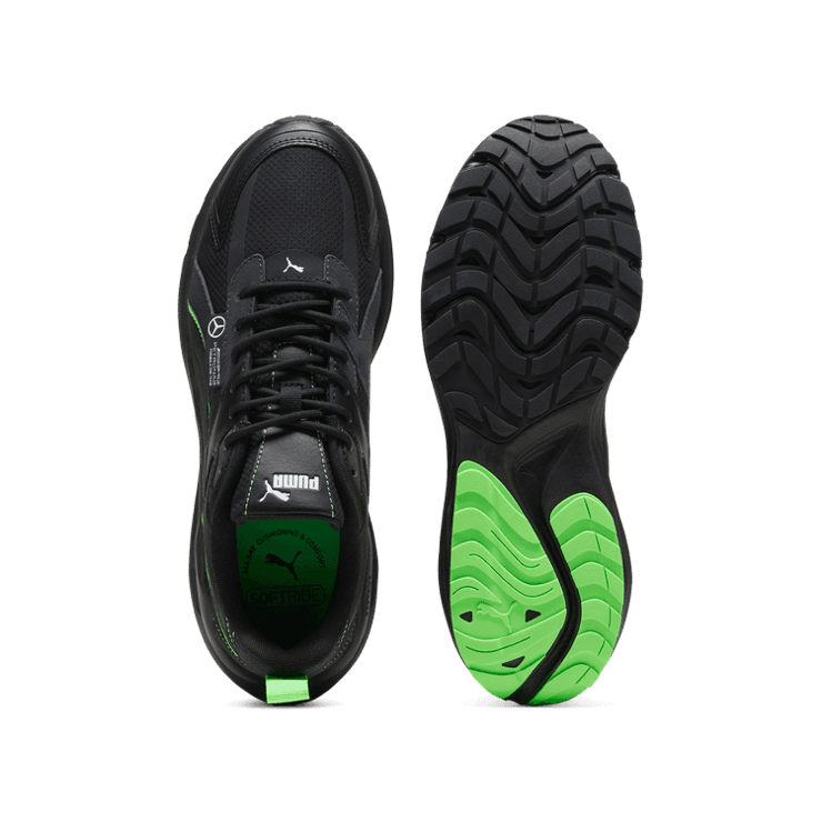 PUMA Mercedes-AMG Petronas F1® Hypnotic Sneakers in Black/Flat Dark Grey Angle 0