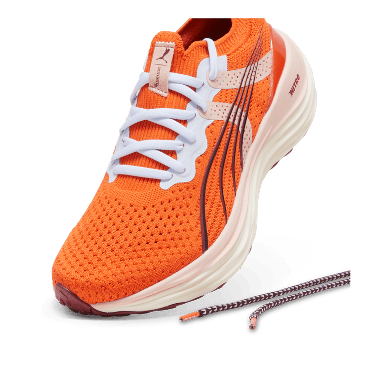 PUMA x lemlem ForeverRun NITRO⢠in Cayenne Pepper/Rose Quartz/Icy Blue Angle 2