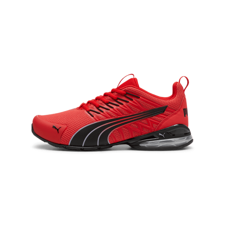 PUMA Voltaic Evo in For All Time Red/Black/Grey Fog Angle 1