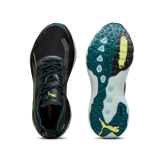 PUMA ForeverRun NITROâ¢ WTR in Black/Malachite/Yellow Burst Angle 0