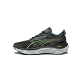 PUMA ForeverRun NITROâ¢ WTR in Black/Malachite/Yellow Burst Angle 1