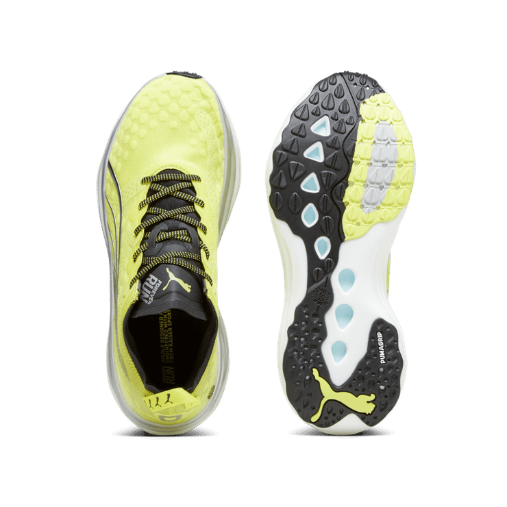 PUMA ForeverRUN NITROâ¢ in Yellow Burst/Black/Silver Angle 0