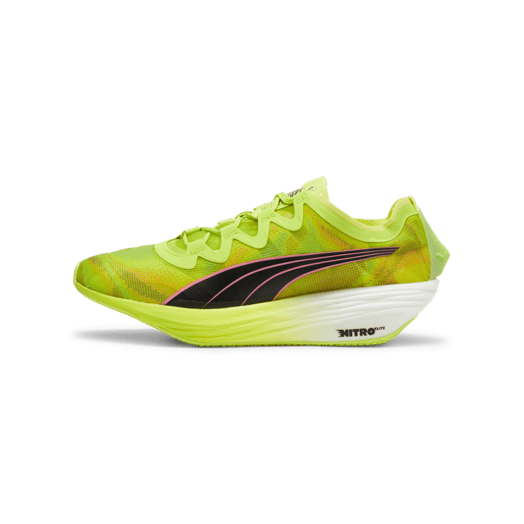 PUMA FAST-FWD NITROâ¢ Elite in Lime Pow/Black/Poison Pink Angle 1