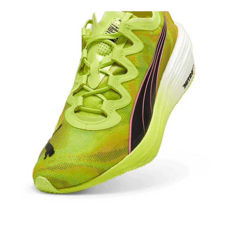 PUMA FAST-FWD NITRO⢠Elite in Lime Pow/Black/Poison Pink Angle 2