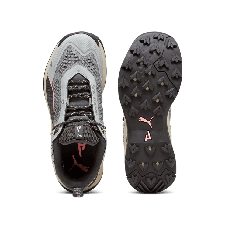 PUMA SEASONS Explore NITRO⢠Hiking in Ash Grey/Alpine Snow/Koral Ice Angle 0