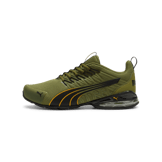 PUMA Voltaic Evo in Olive Green/Black/Clementine Angle 1
