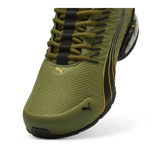 PUMA Voltaic Evo in Olive Green/Black/Clementine Angle 2