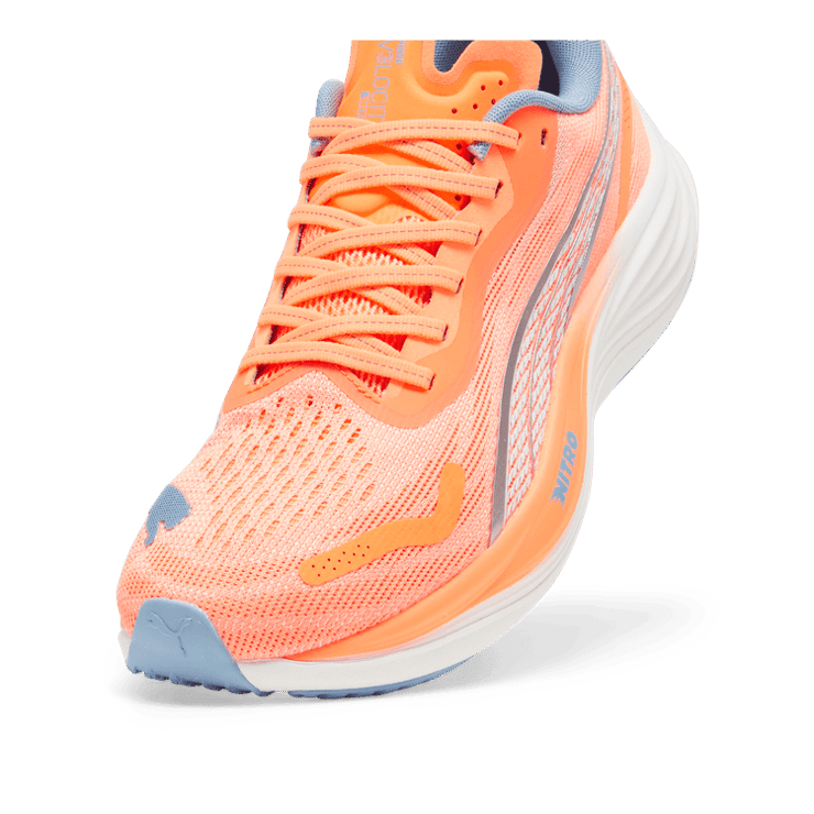 PUMA Velocity NITRO⢠3 in Neon Citrus/Silver/Dewdrop Angle 2