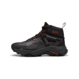 PUMA SEASONS Explore NITROâ¢ Mid GORE-TEX Hiking in Black/Midnight Plum/Flame Flicker Angle 1