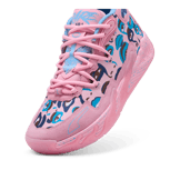 PUMA x LAMELO BALL x KIDSUPER MB.03 Basketball in Pink Lilac/Team Light Blue Angle 2
