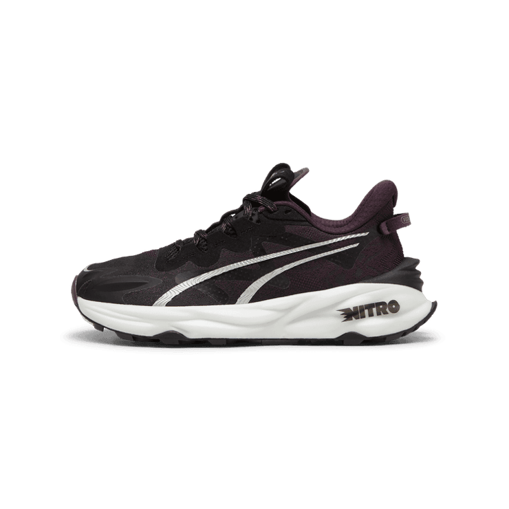 PUMA SEASONS Fast-Trac NITRO⢠3 Trail in Black/Midnight Plum/White Angle 1