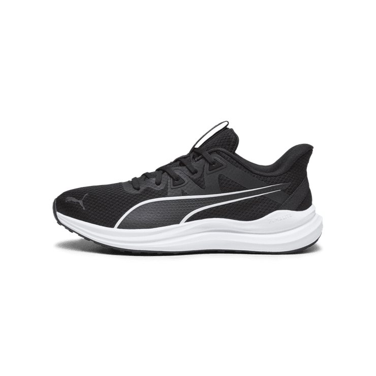 PUMA Reflect Lite Running in Black/White Angle 1