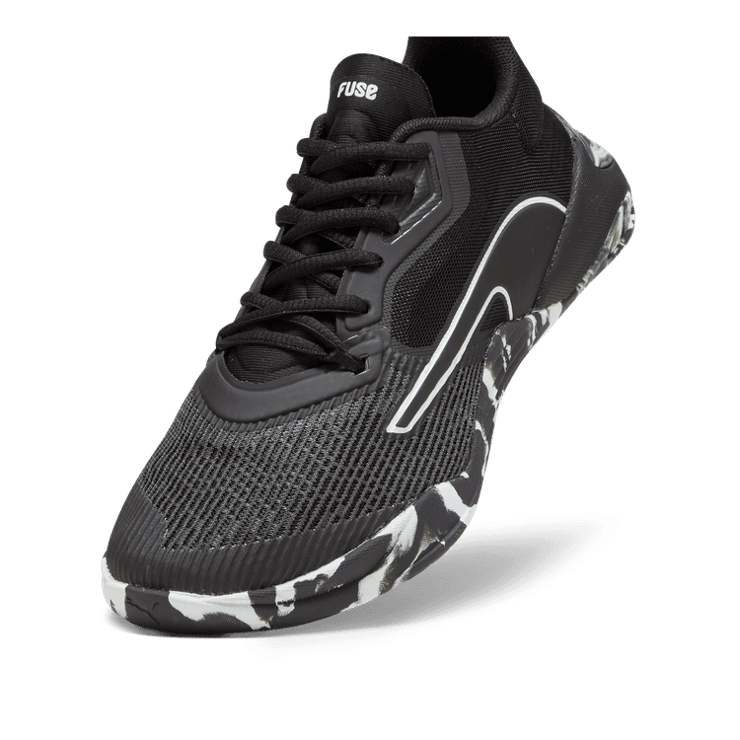 PUMA Fuse 2.0 Training in Black/White/Dark Coal Angle 2