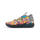 PUMA MELO x DEXTER'S LAB MB.03 Basketball in Poison Pink/Fluro Orange Pes Angle 1