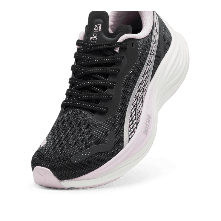 PUMA Velocity NITRO⢠3 in Black/Silver/Grape Mist Angle 2