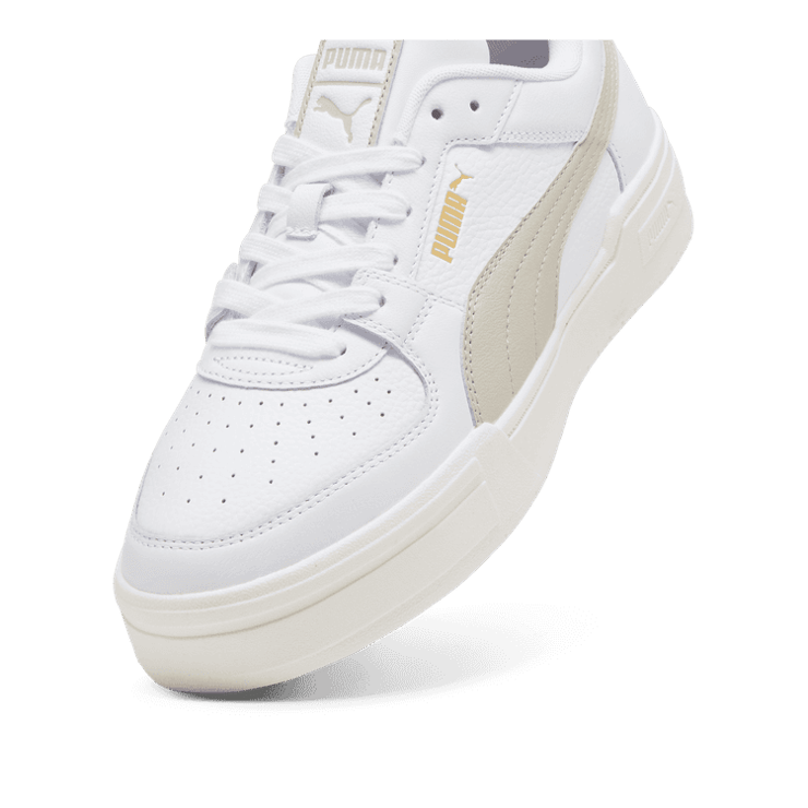 PUMA CA Pro Classic Sneakers in White/Desert Dust Angle 2