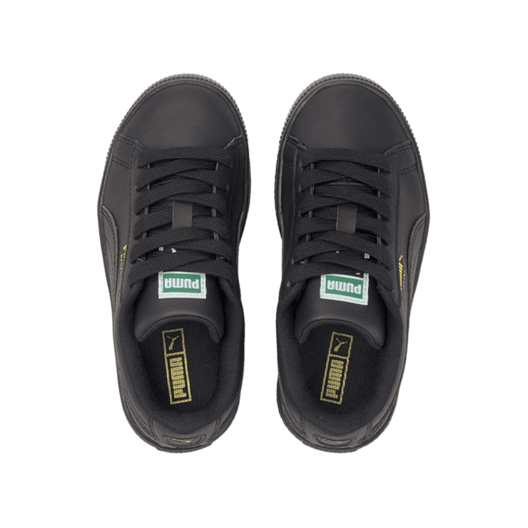 PUMA Basket Classic XXI in Black (PS) Angle 2