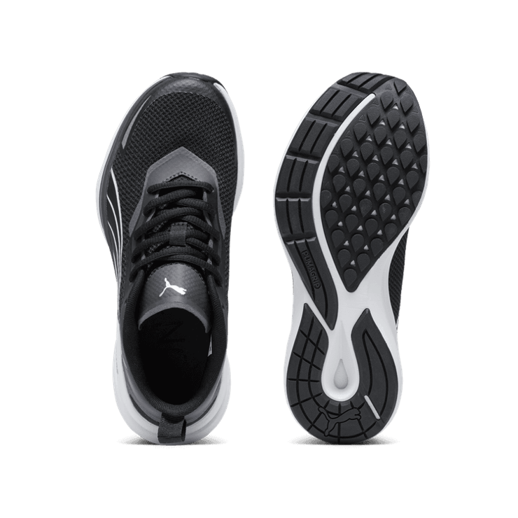 PUMA Kruz NITROâ¢ Sneakers in Black/White/Dark Coal (GS) Angle 0