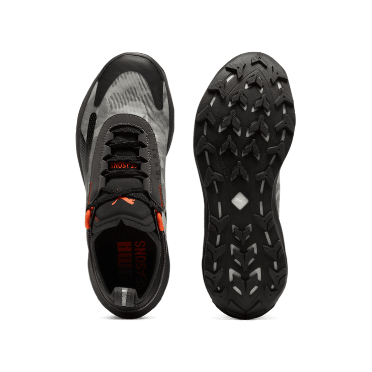 PUMA SEASONS Voyage NITRO⢠3 GORE-TEX® Trail in Dark Coal/Flame Flicker Angle 0