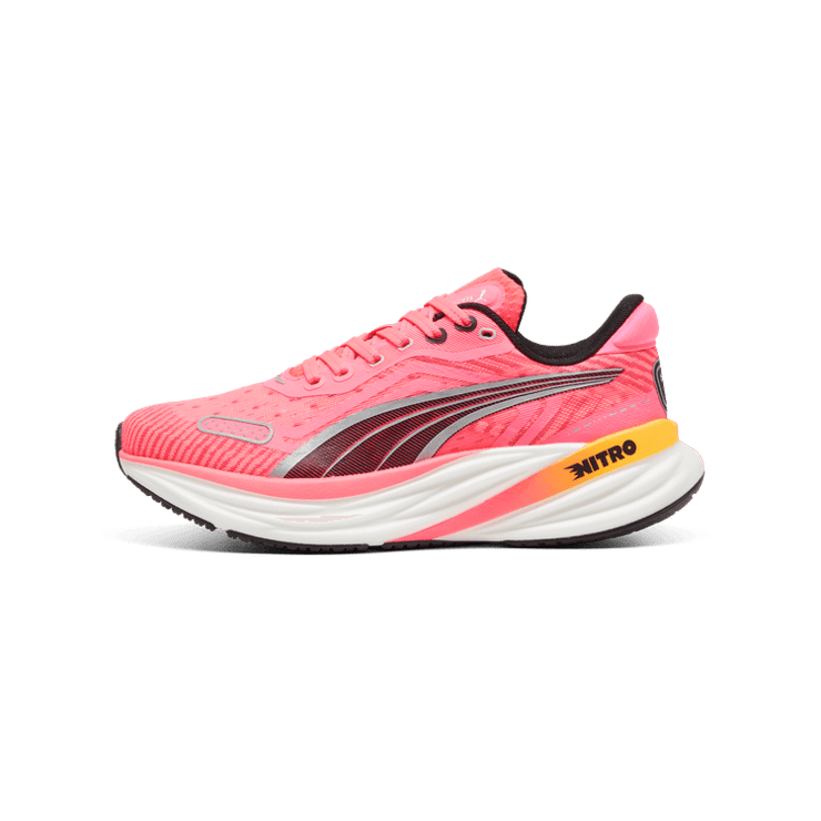 PUMA Magnify NITROâ¢ Tech 2 in Sunset Glow/White/Sun Stream Angle 1