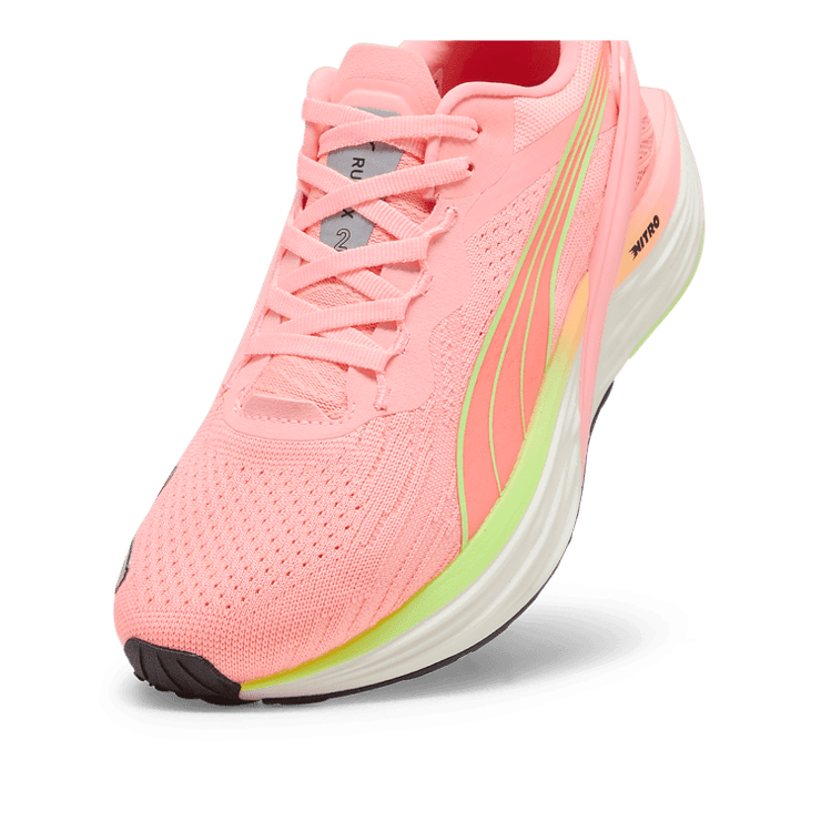 PUMA Run XX NITRO⢠2 in Koral Ice/Speed Green Angle 2