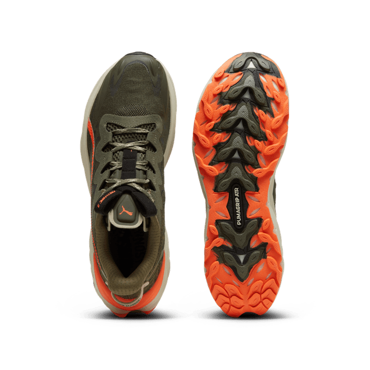PUMA SEASONS Fast-Trac NITRO⢠3 Trail in Dark Olive/Flame Flicker/Desert Dust Angle 0