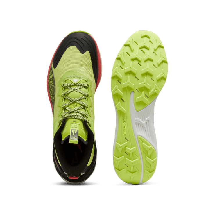 PUMA Electrify NITRO⢠Trail in Lime Pow/Black/Active Red Angle 0
