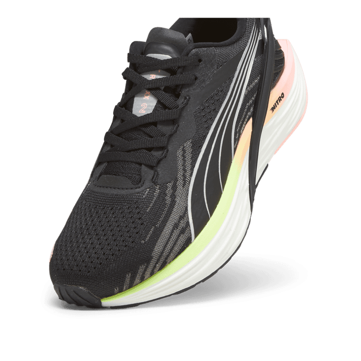 PUMA Run XX NITRO⢠2 in Black/Koral Ice/Speed Green Angle 2
