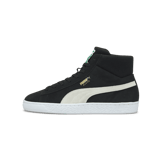 PUMA Suede Mid XXI Sneakers in Black/White/Amazon Green Angle 1