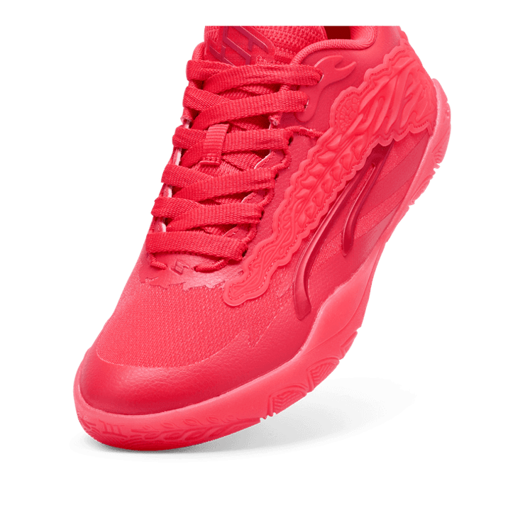 PUMA STEWIE x TEAM Stewie 3 Basketball in Tart Cherry/Magenta Gleam Angle 2