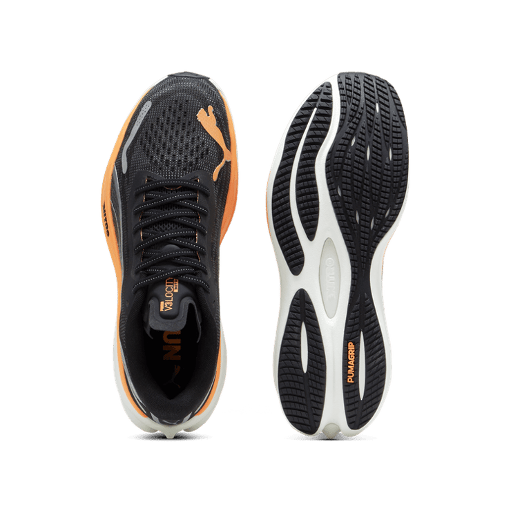 PUMA Velocity NITROâ¢ Wide in Black/Silver/Neon Citrus Angle 0