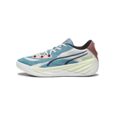 PUMA All-Pro NITROâ¢ Basketball in Bold Blue/Dark Clove/Pro Green Angle 1